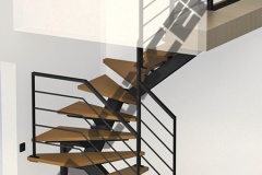 Dessinateur eau potable - Dessinateur escalier - Limon central - Double limon - Quart tournant - Double quart tournant - Passerelle - Dessinateur industriel