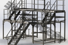 Dessin industriel - Passerelle-inox - Dessin technique